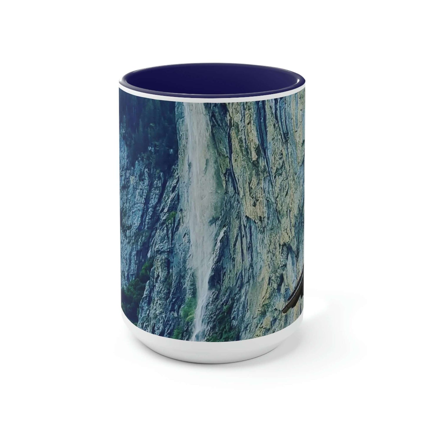 Lauterbrunnen | Suiza | Tazas de café de dos tonos, 15 oz