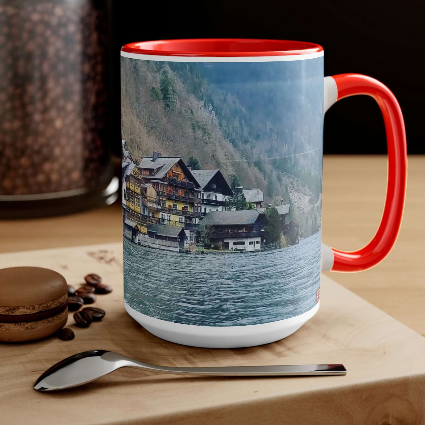 Hallstatt | Austria | Two-Tone Coffee Mugs, 15oz
