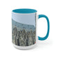 Catedral de San Esteban | Austria | Tazas de café de dos tonos, 15 oz