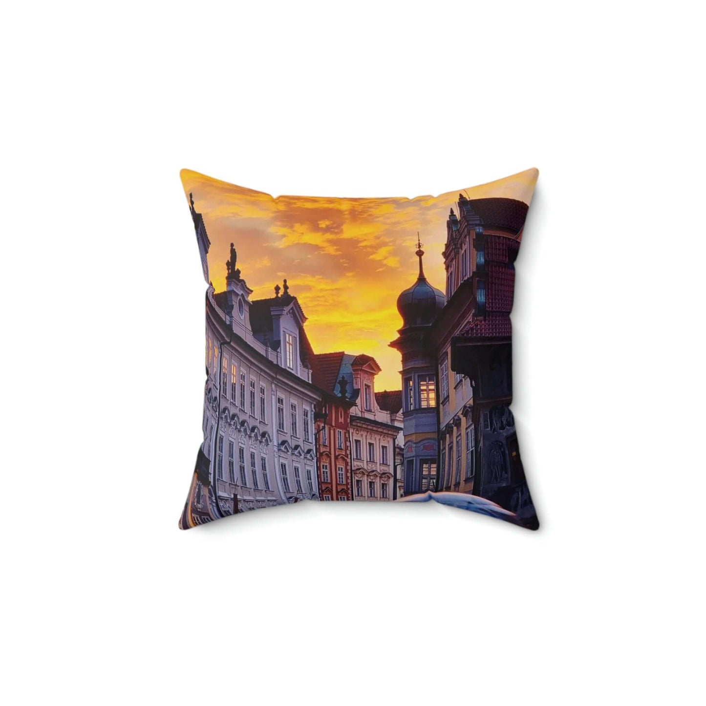 The City Center | Czech Republic | Spun Polyester Square Pillow