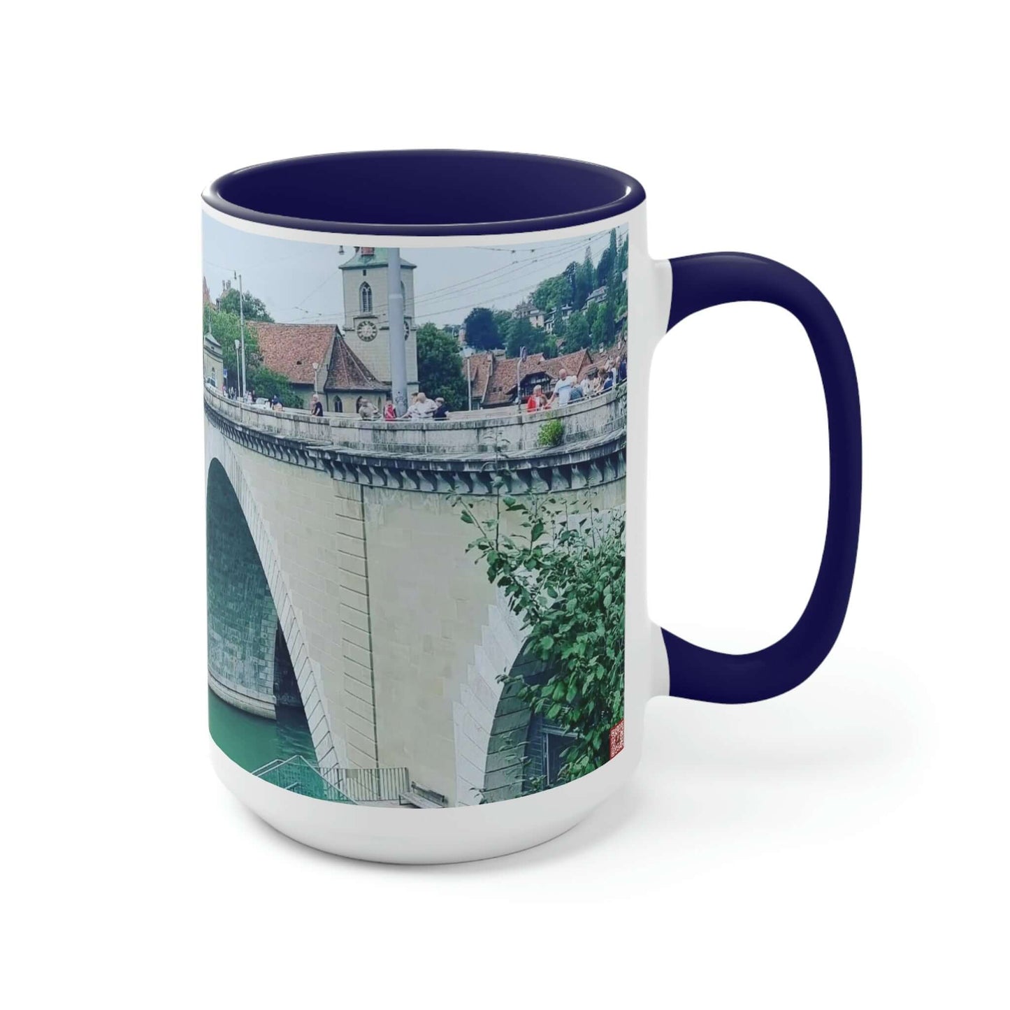 Berna | Suiza | Tazas de café de dos tonos, 15 oz