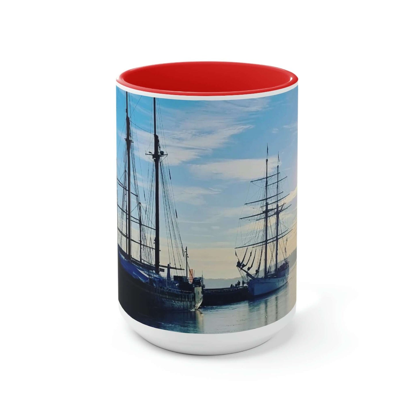 Honnørbrygga | Norway | Two-Tone Coffee Mugs, 15oz