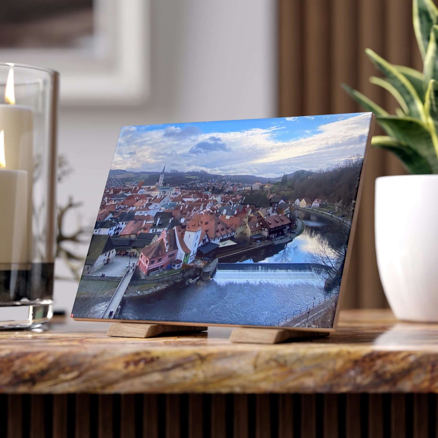 The River of Český Krumlov | Czech Republic | Ceramic Photo Tile