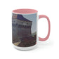 Hunedoara Castle Corvinilor | Romania | Two-Tone Coffee Mugs, 15oz