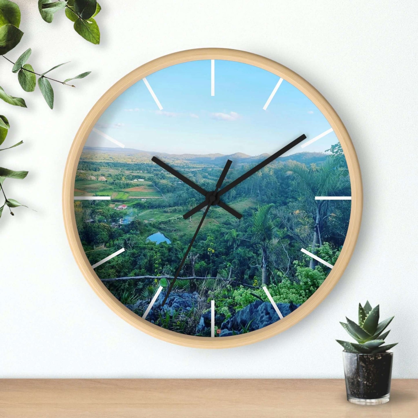 Viñales from above | Cuba | Wall clock