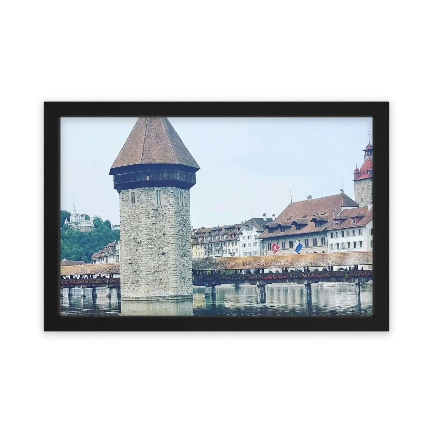 Chapel Bridge | Switzerland | Framed Poster - All sizes