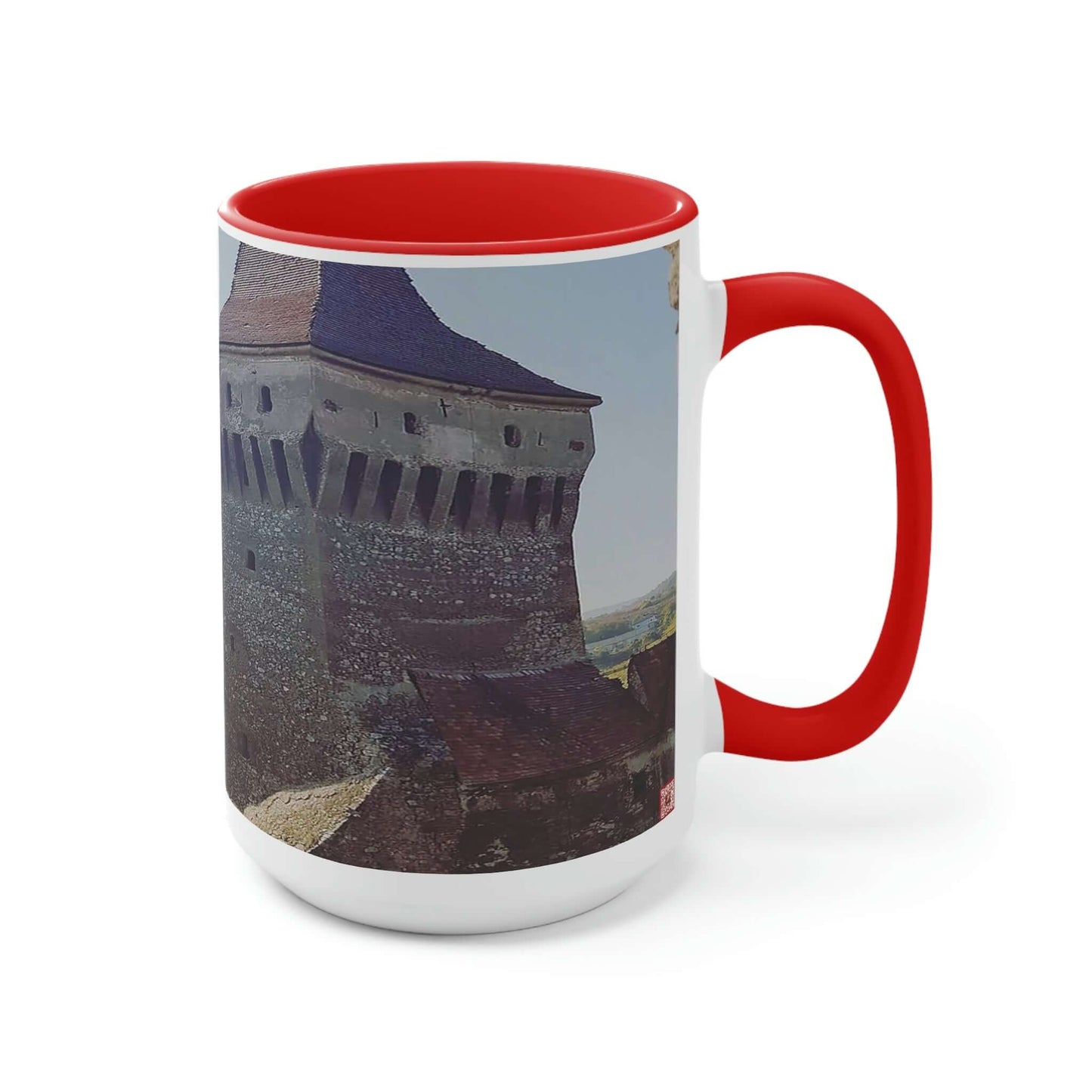 Hunedoara Castle Corvinilor | Romania | Two-Tone Coffee Mugs, 15oz