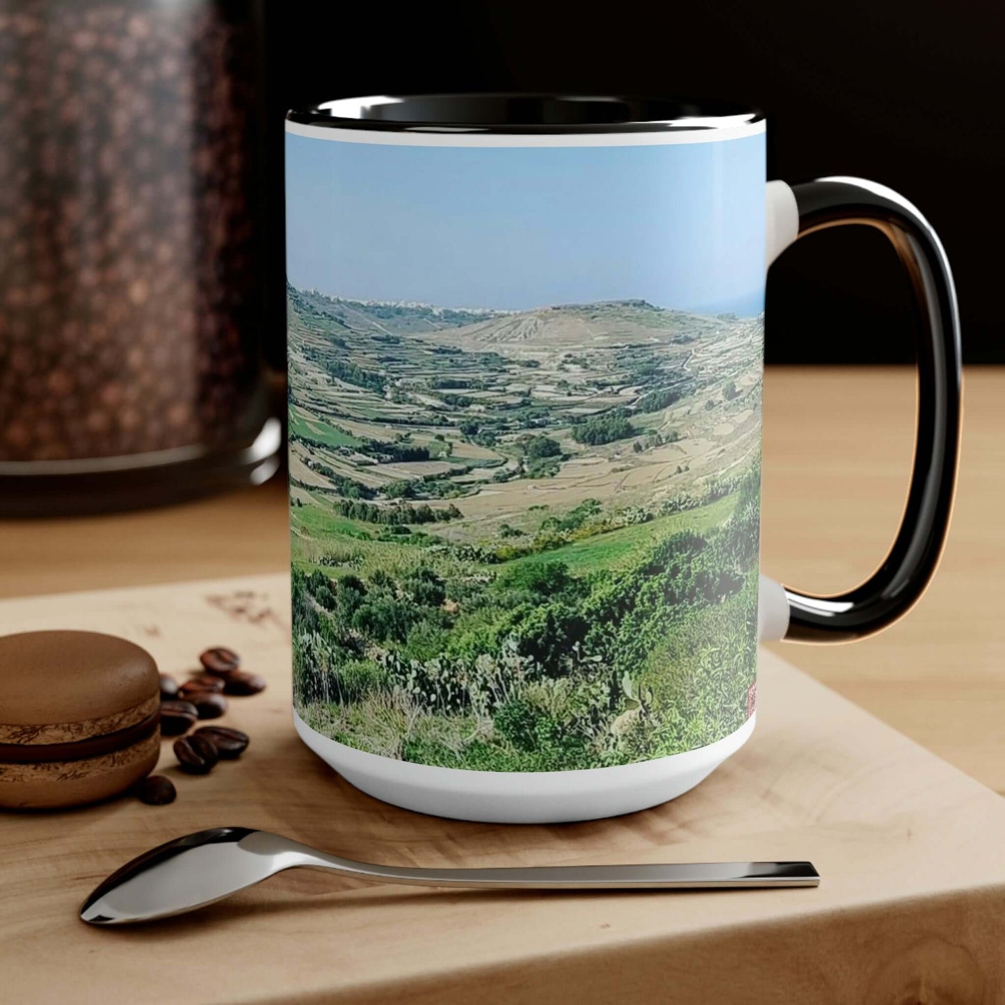 The breath taking scene | Gozo | Two-Tone Coffee Mugs, 15oz