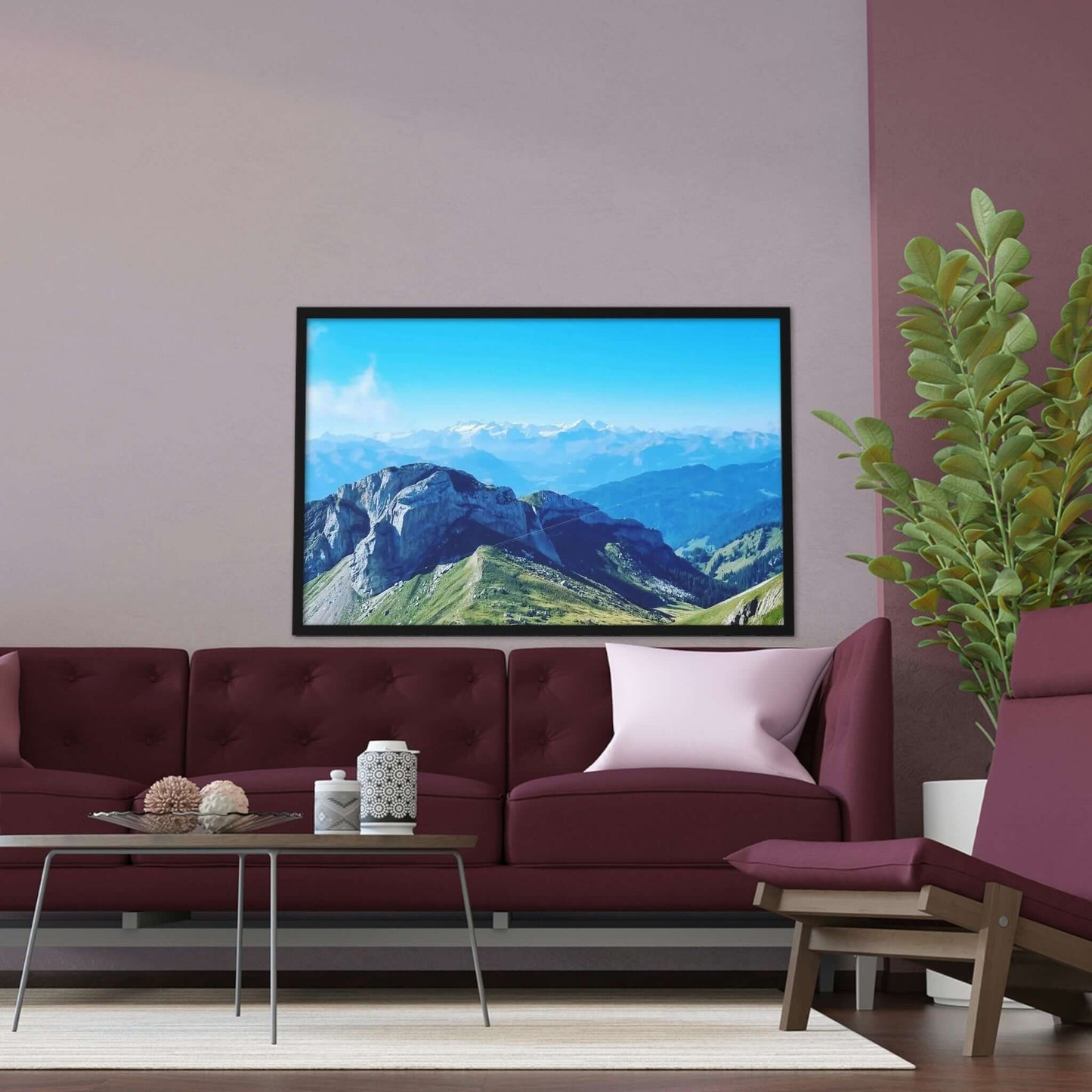 The Mt. Pilatus View | Switzerland | Framed Poster - All sizes