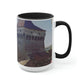 Hunedoara Castle Corvinilor | Romania | Two-Tone Coffee Mugs, 15oz