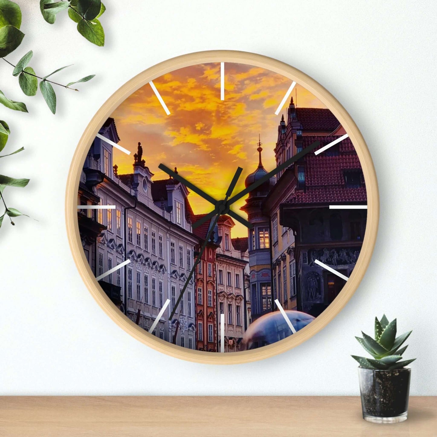 El Centro de la Ciudad | República Checa | reloj de pared