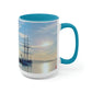 Honnørbrygga | Norway | Two-Tone Coffee Mugs, 15oz