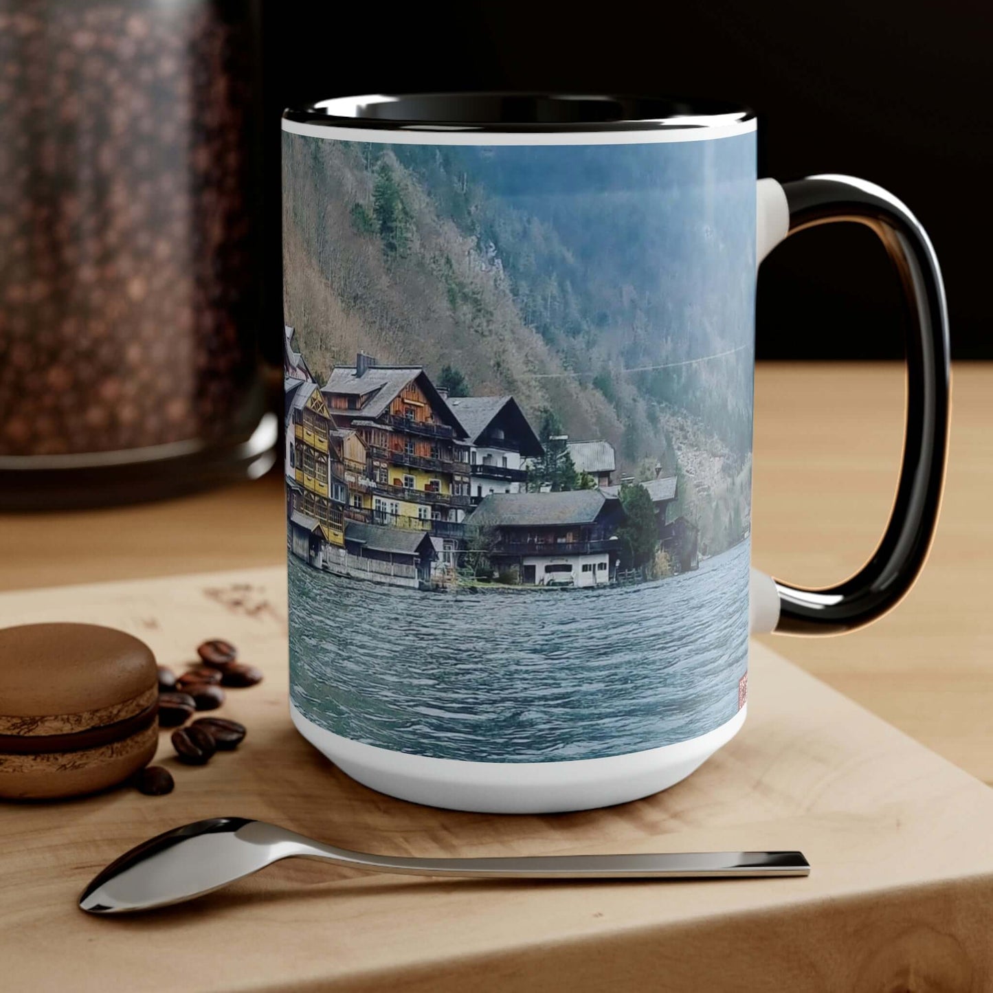 Hallstatt | Austria | Two-Tone Coffee Mugs, 15oz