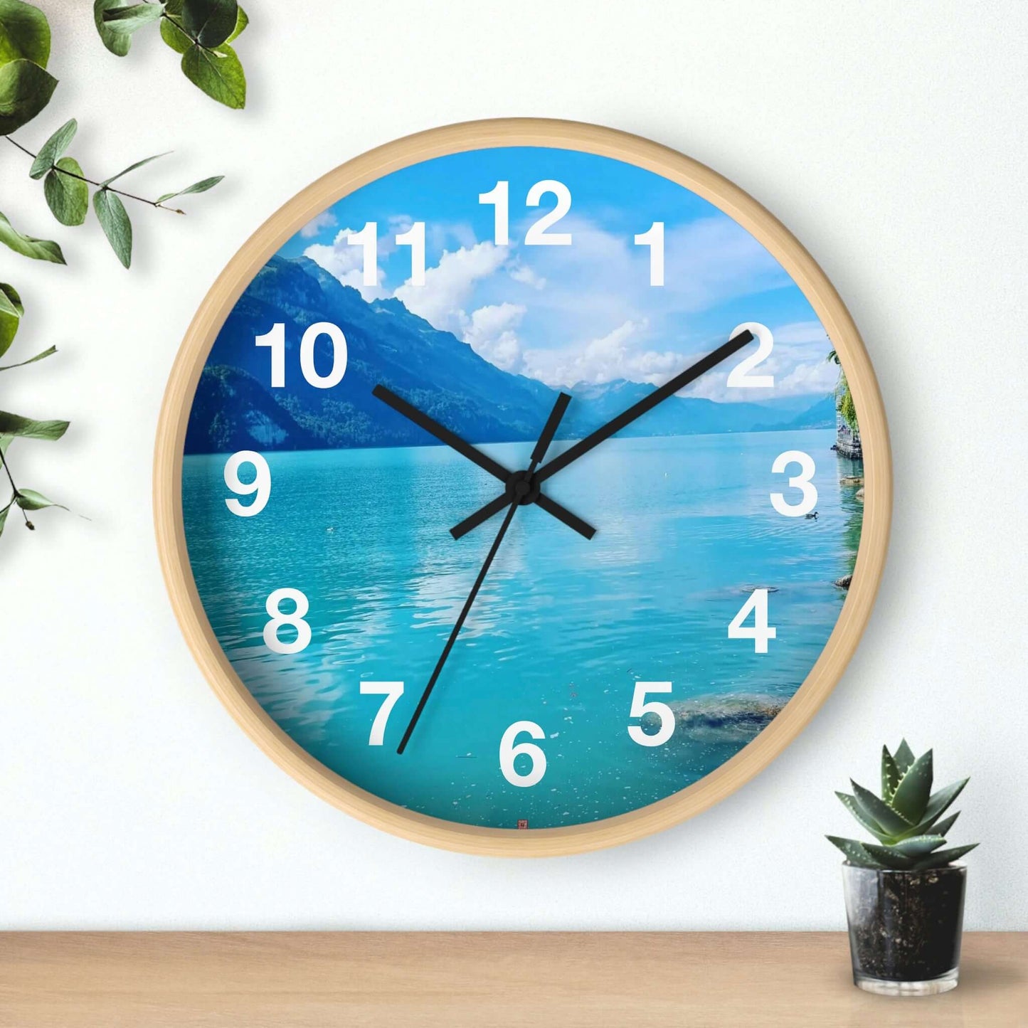 Lago de Brienz | Suiza | reloj de pared