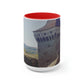 Hunedoara Castle Corvinilor | Romania | Two-Tone Coffee Mugs, 15oz