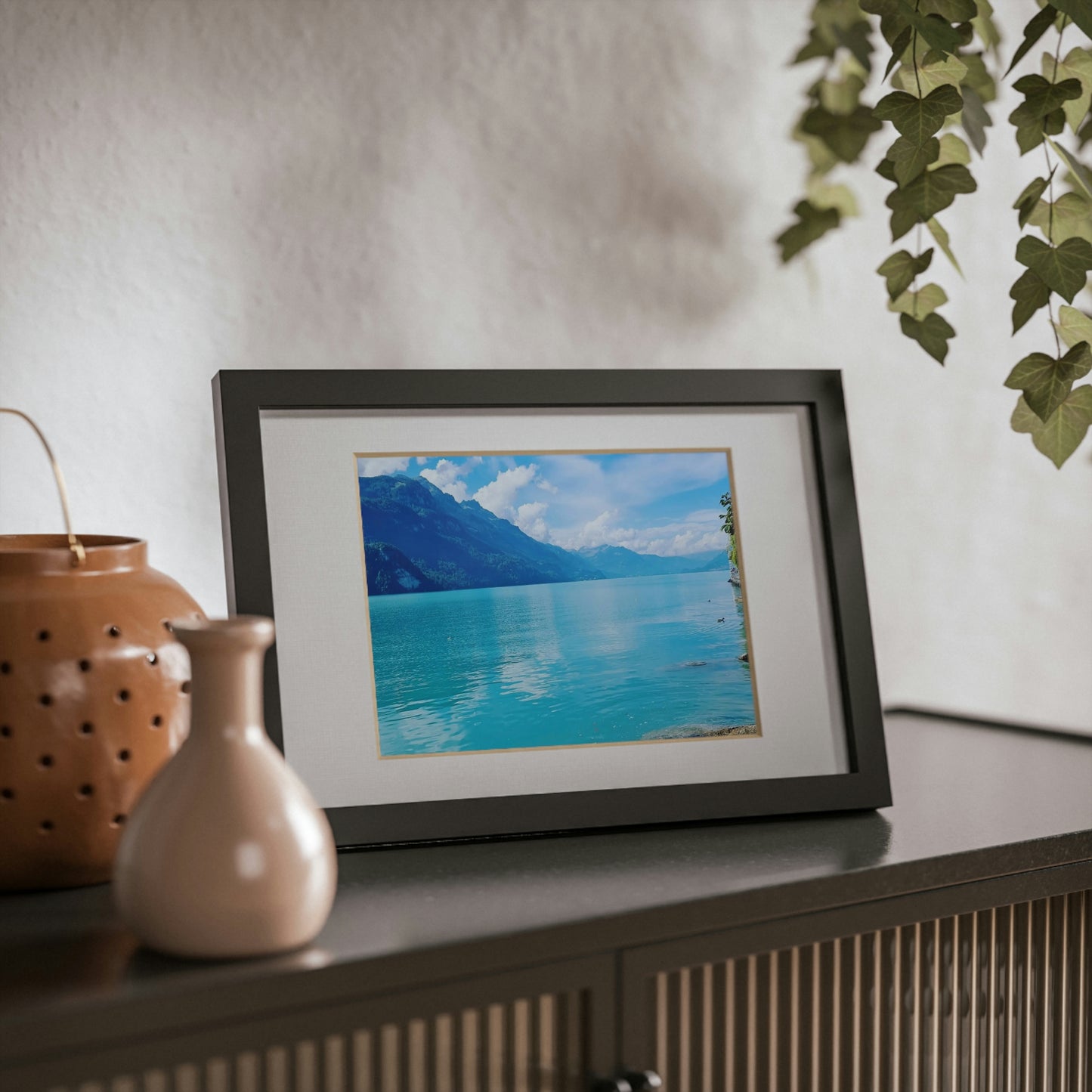 Lake Brienz | Switzerland | Framed Posters, Black