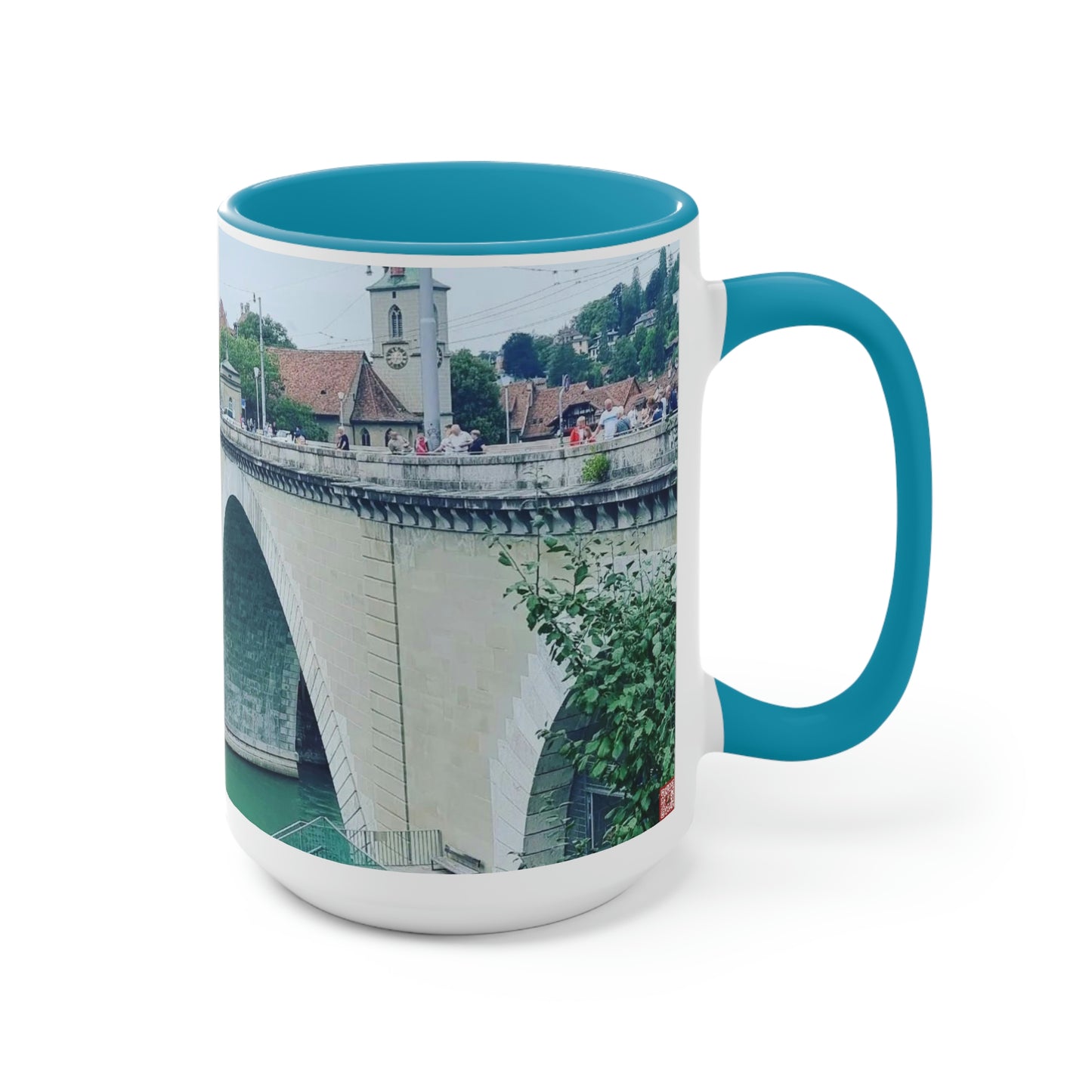 Berna | Suiza | Tazas de café de dos tonos, 15 oz