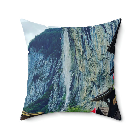 Lauterbrunnen | Switzerland | Spun Polyester Square Pillow