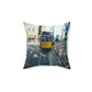 Remodelado Tram | Portugal | Spun Polyester Square Pillow
