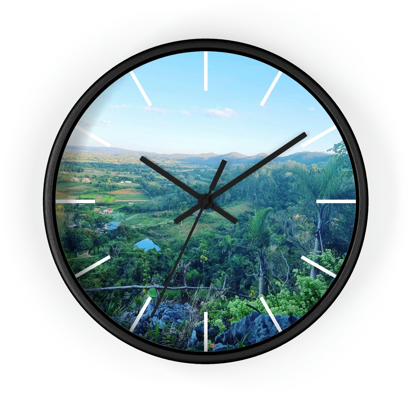 Viñales from above | Cuba | Wall clock