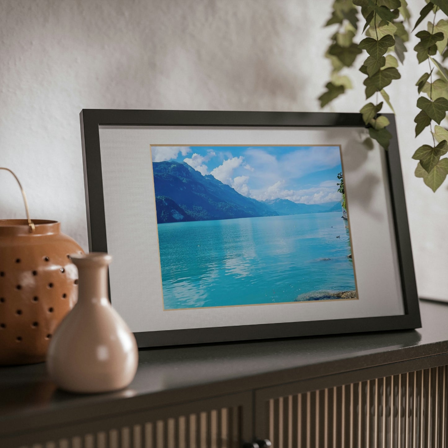 Lake Brienz | Switzerland | Framed Posters, Black