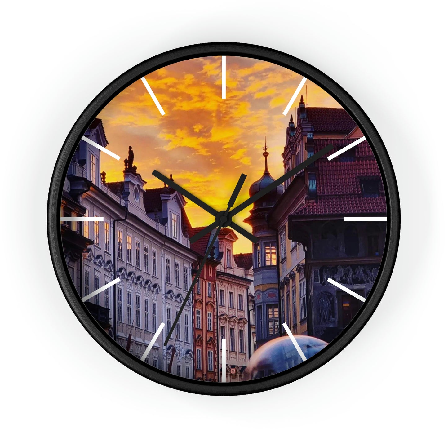 El Centro de la Ciudad | República Checa | reloj de pared