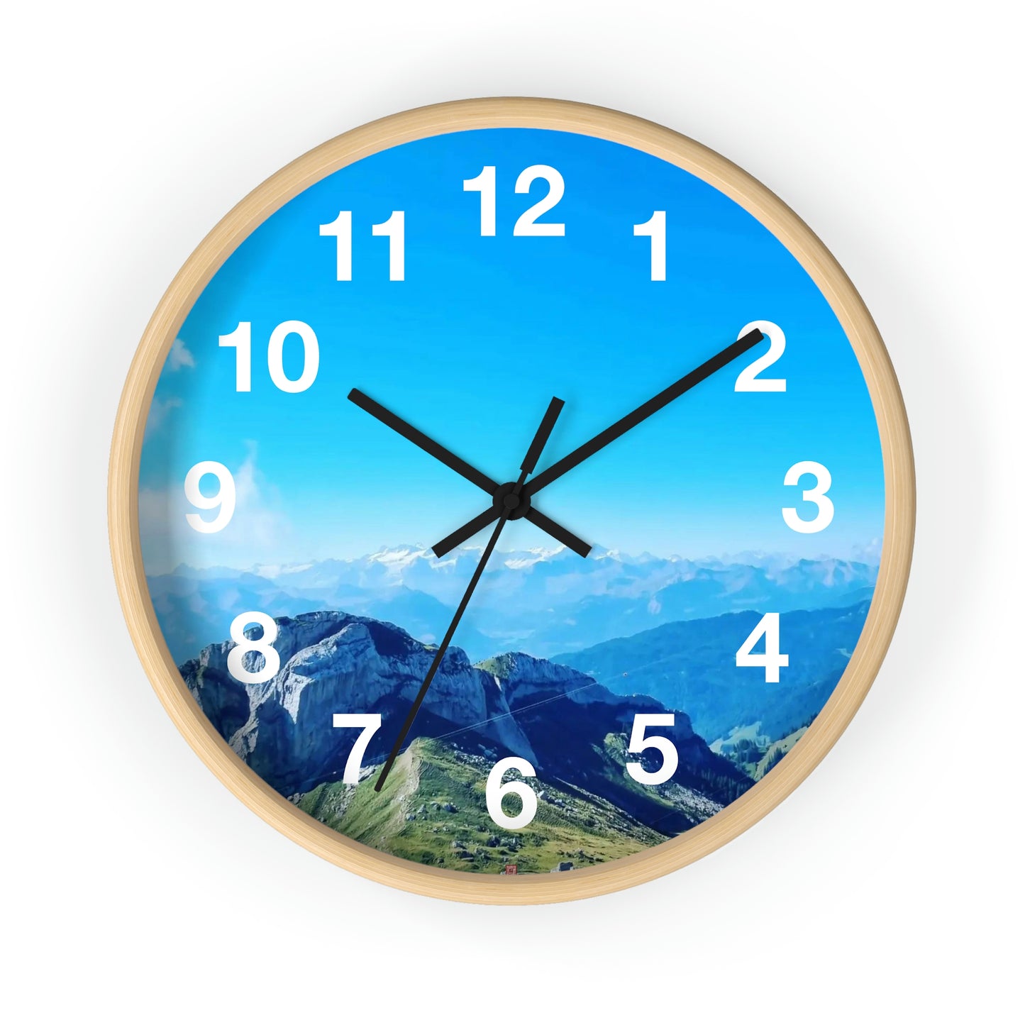 The Mt. Pilatus View | Switzerland | Wall clock