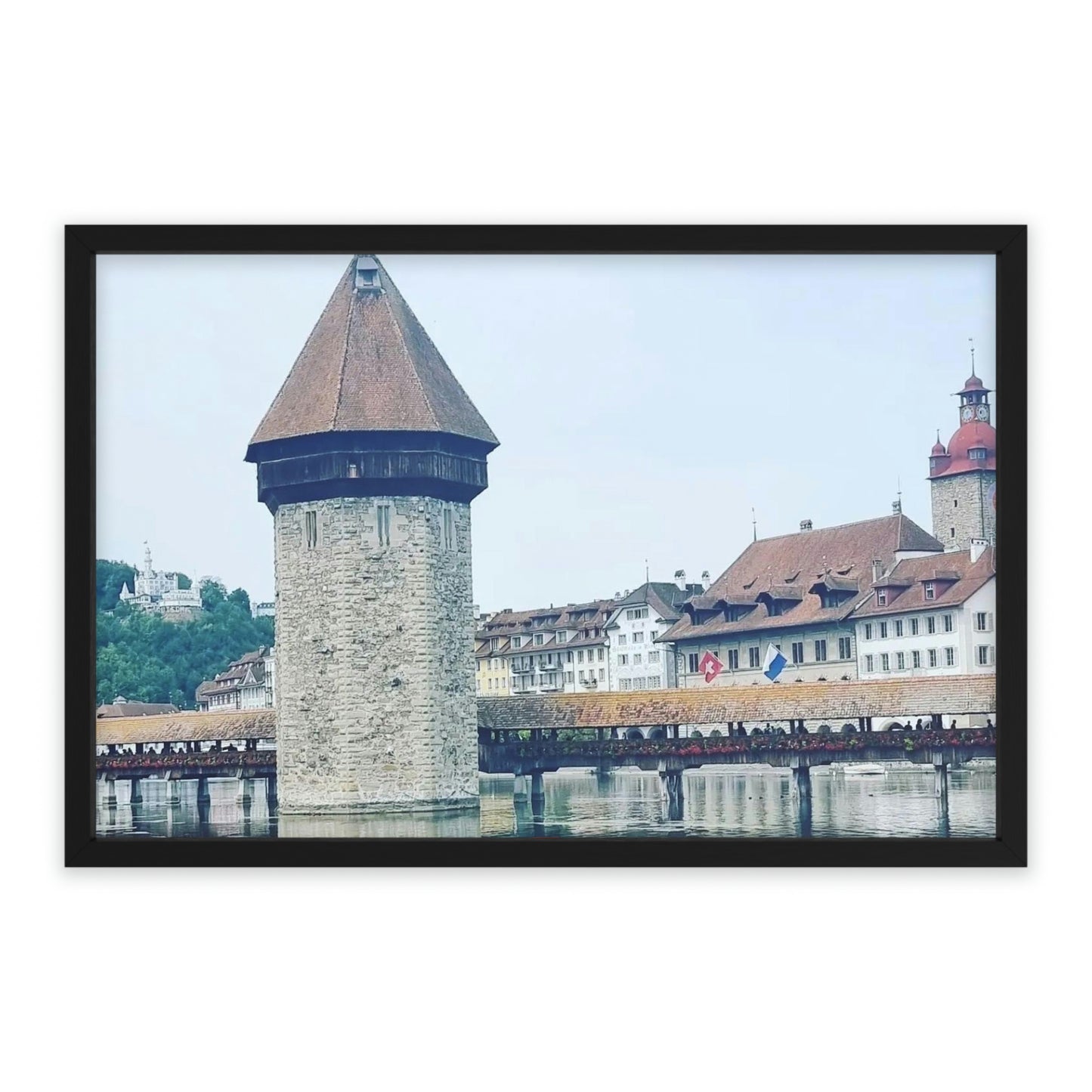 Chapel Bridge | Switzerland | Framed Poster - All sizes