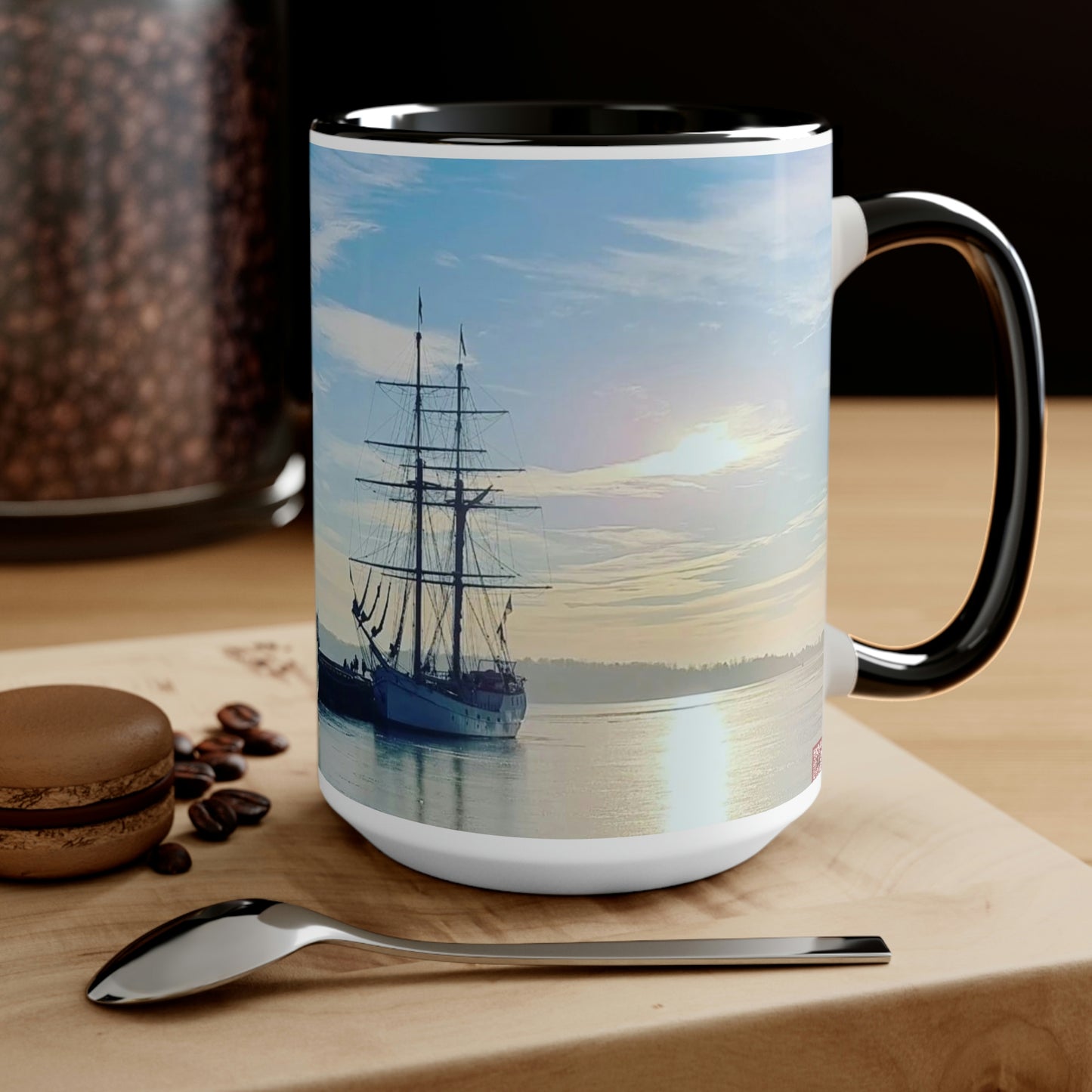 Honnørbrygga | Norway | Two-Tone Coffee Mugs, 15oz