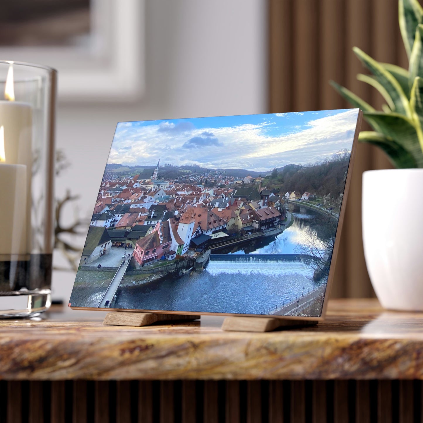 The River of Český Krumlov | Czech Republic | Ceramic Photo Tile