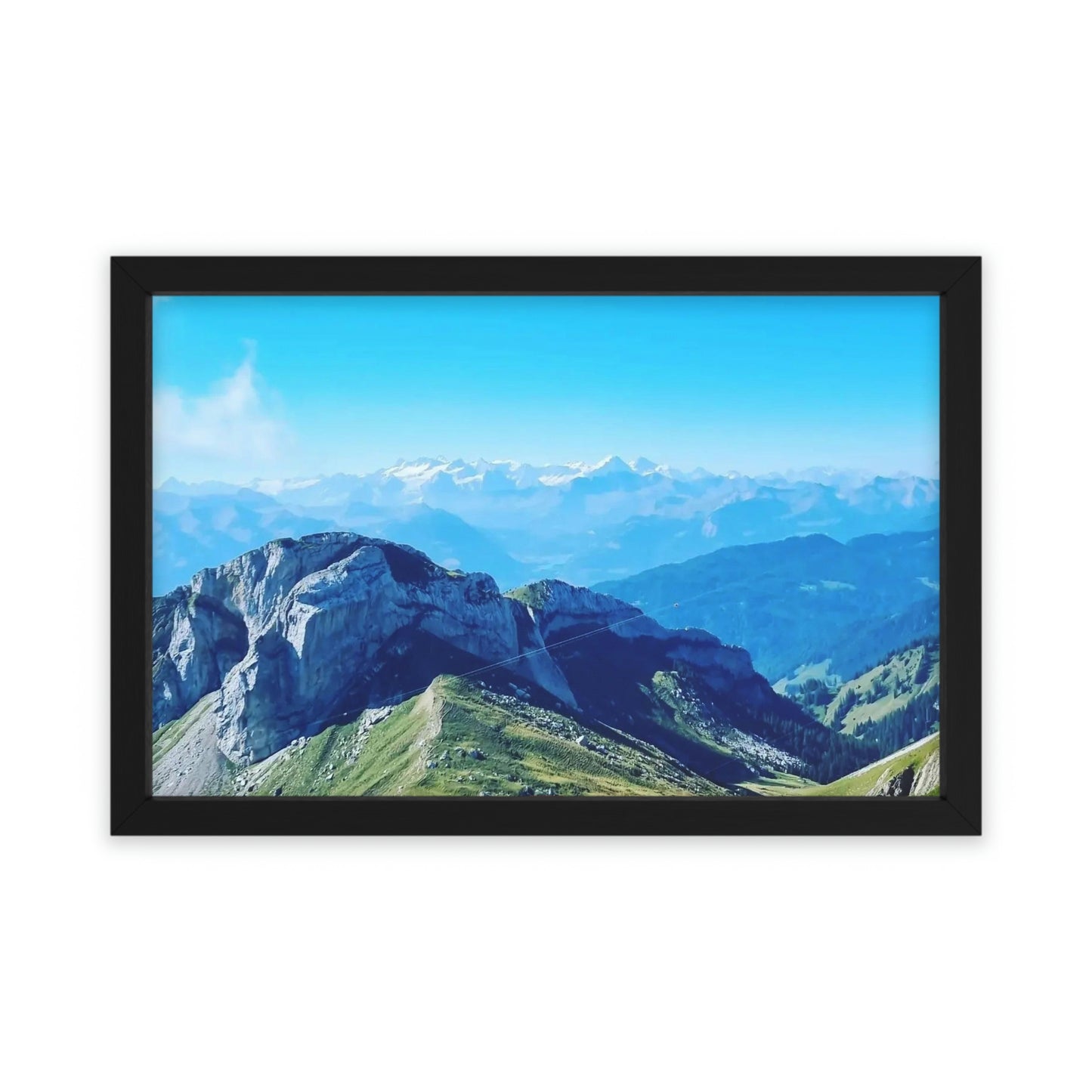 The Mt. Pilatus View | Switzerland | Framed Poster - All sizes