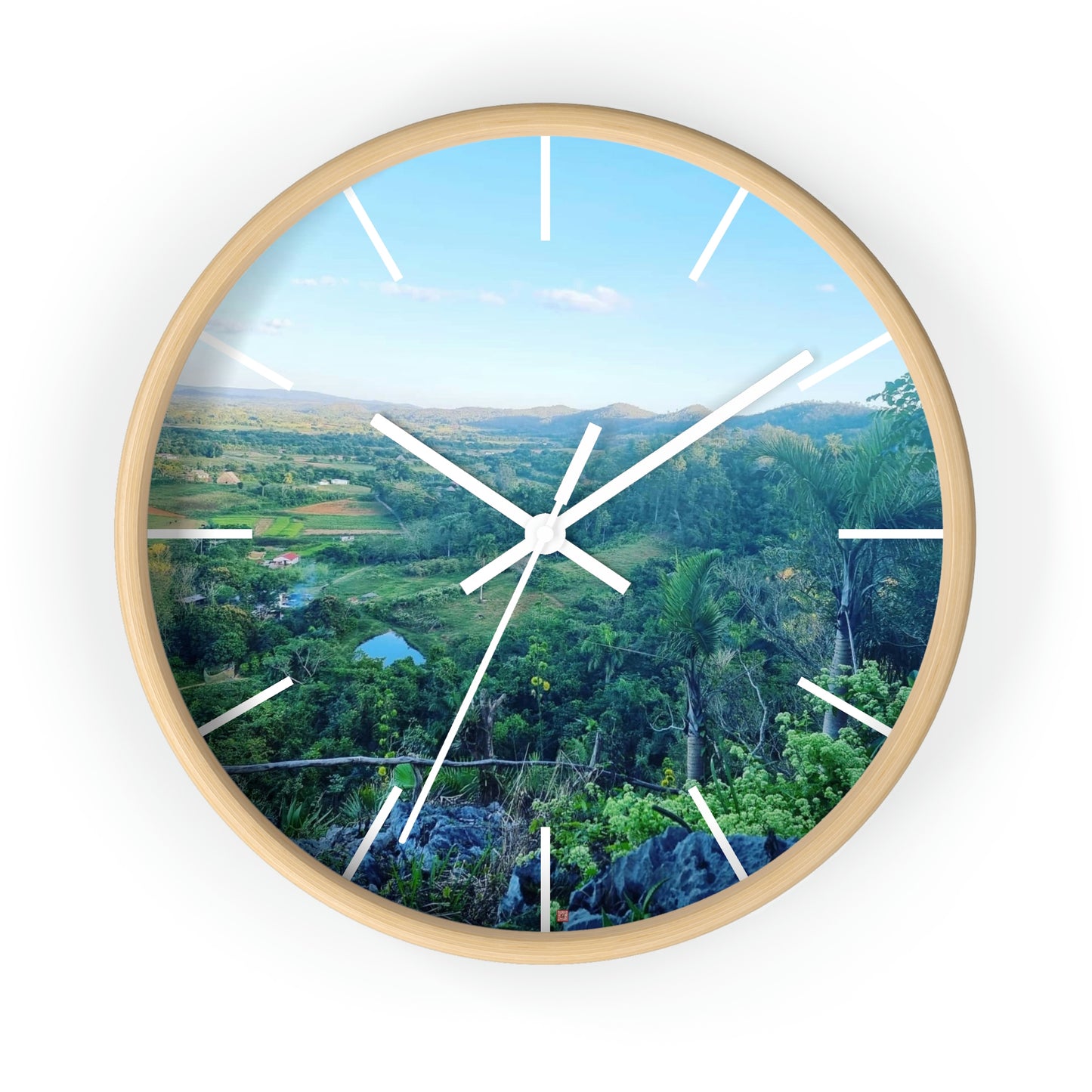 Viñales from above | Cuba | Wall clock