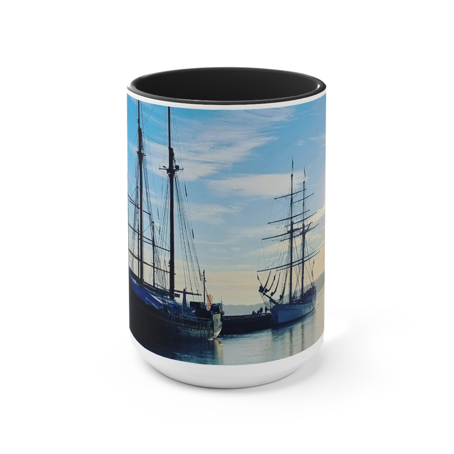 Honnørbrygga | Norway | Two-Tone Coffee Mugs, 15oz