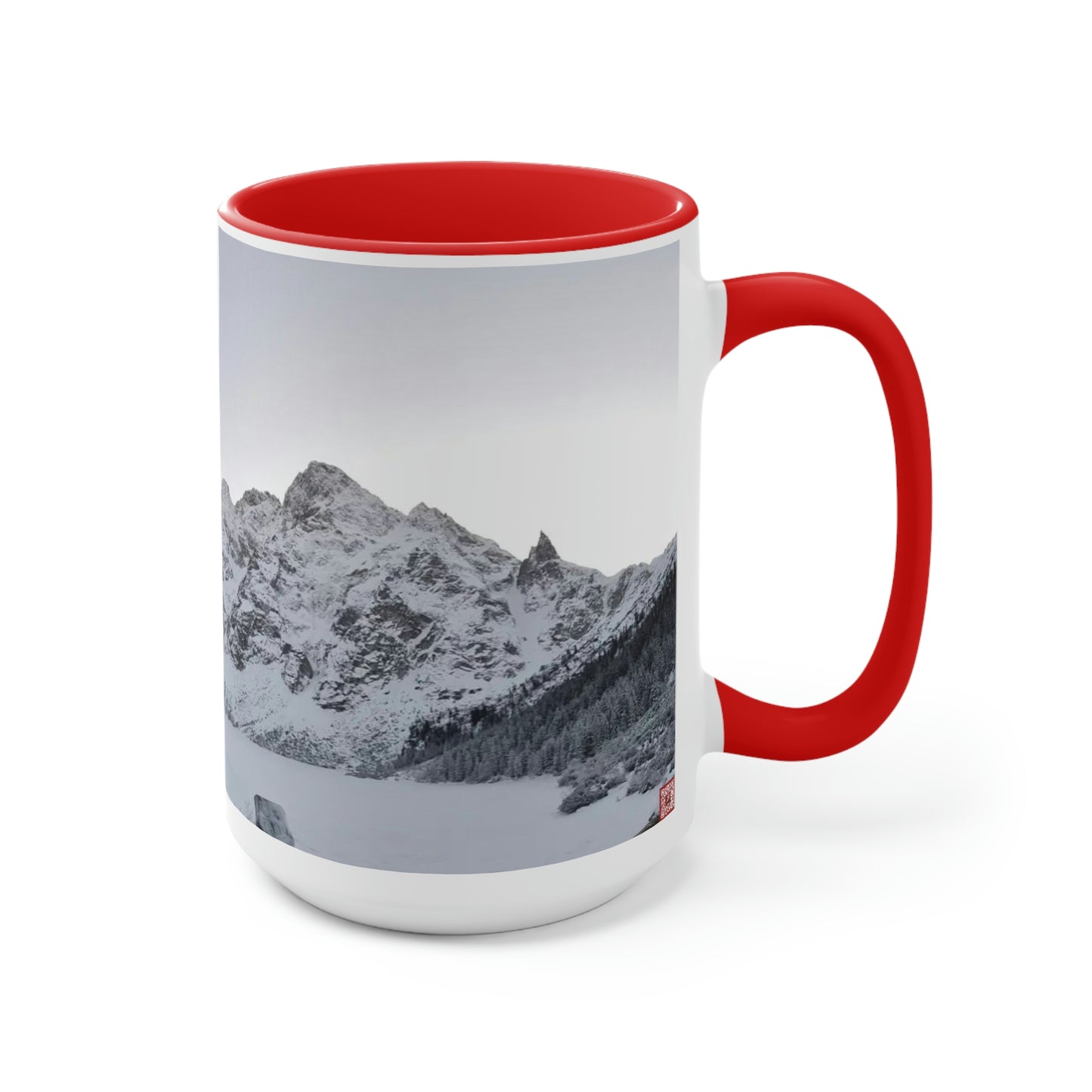 Morskie Oko | Pologne | Tasses à café bicolores, 15 oz