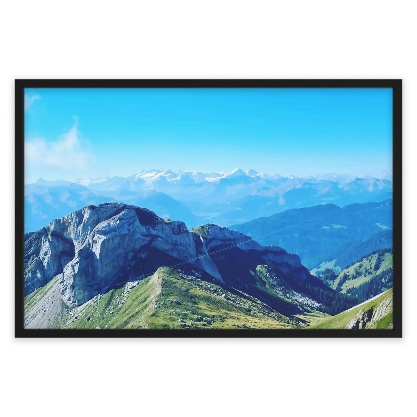 The Mt. Pilatus View | Switzerland | Framed Poster - All sizes