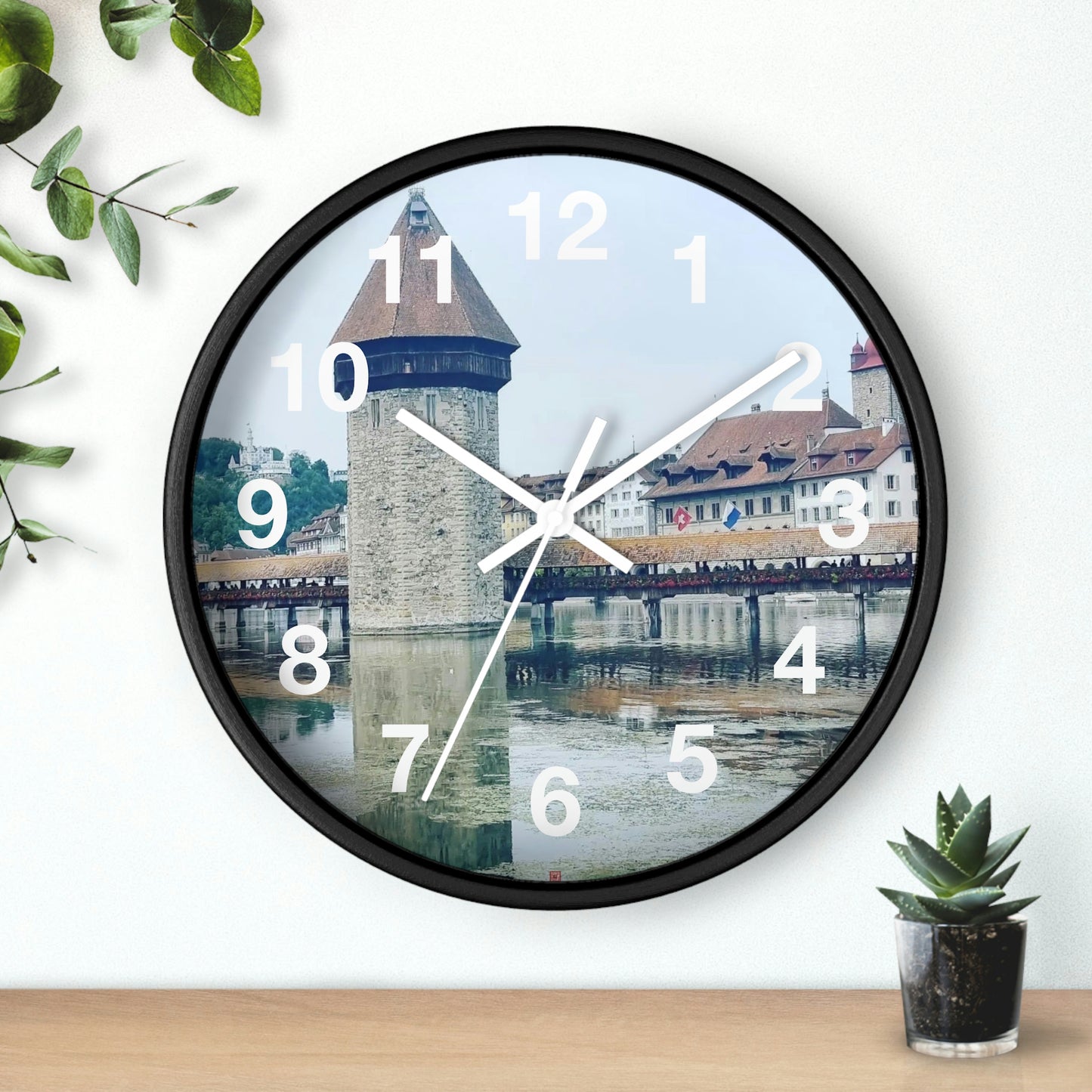 Pont de la Chapelle | Suisse | horloge murale