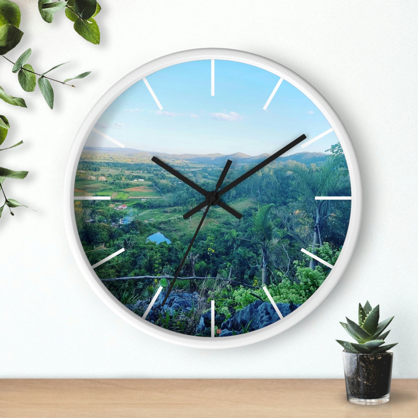 Viñales from above | Cuba | Wall clock