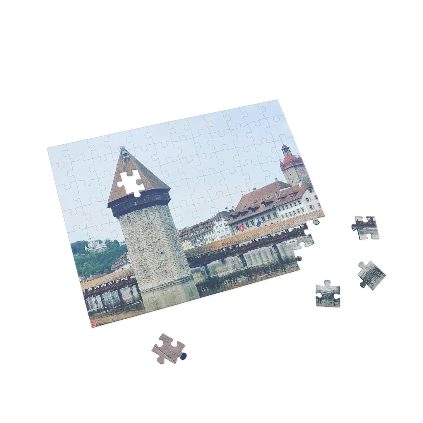 Chapel Bridge | Switzerland | Puzzle (96, 252, 500, 1000-Piece)