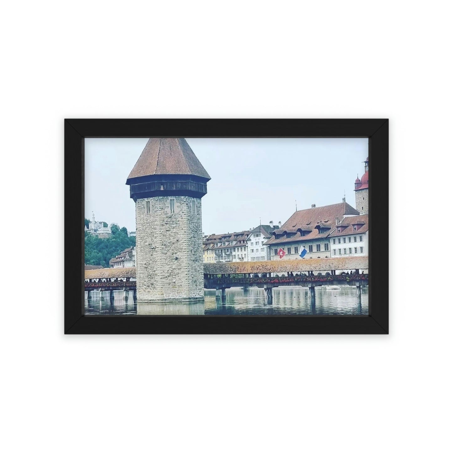 Chapel Bridge | Switzerland | Framed Poster - All sizes