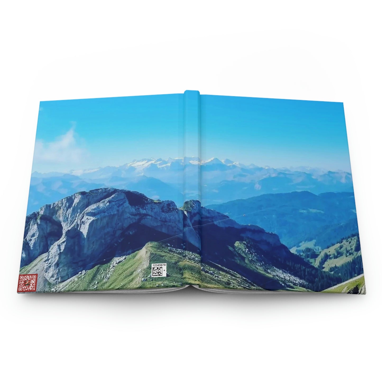 La vue du mont Pilatus | Suisse | Carnet à Couverture Rigide Mat