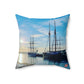 Honnørbrygga | Noruega | Almohada cuadrada de poliéster hilado