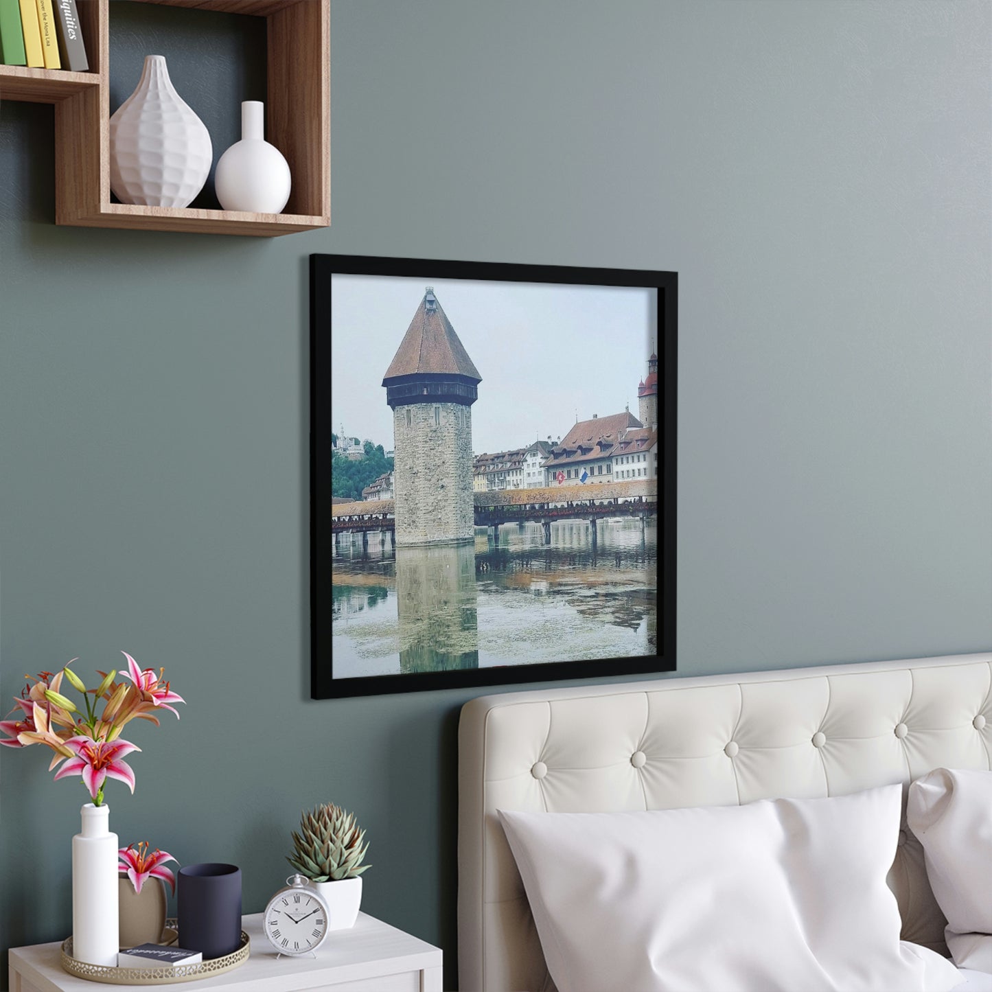 Chapel Bridge | Switzerland | Framed Poster - All sizes