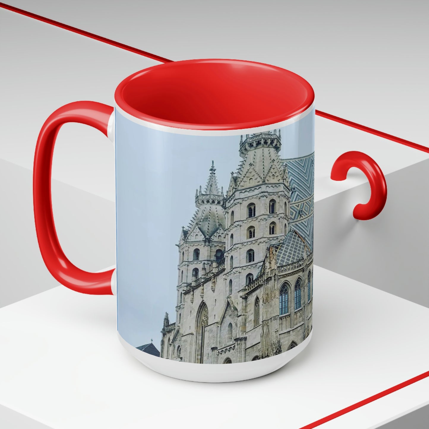 St. Stephen's Cathedral | Austria | Two-Tone Coffee Mugs, 15oz