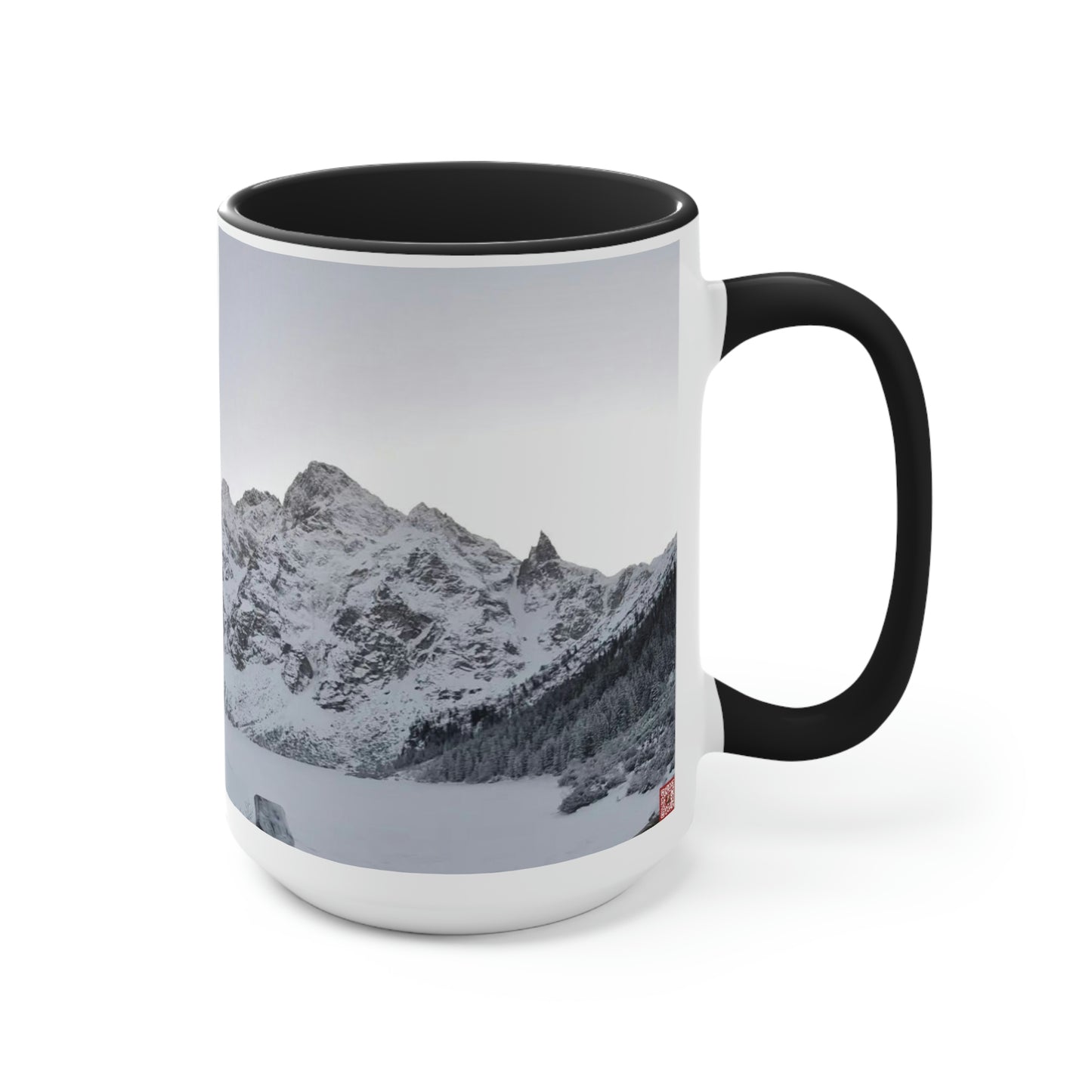 Morskie Oko | Pologne | Tasses à café bicolores, 15 oz