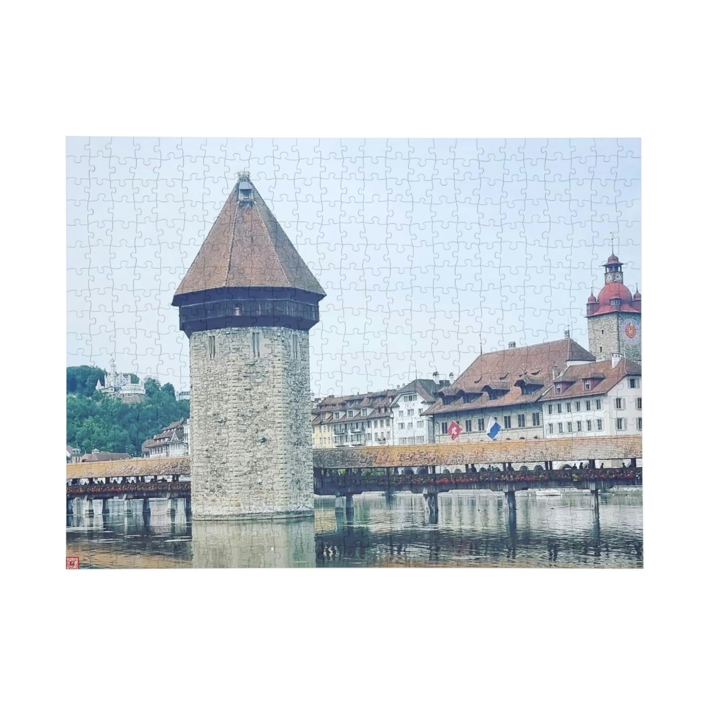 Chapel Bridge | Switzerland | Puzzle (96, 252, 500, 1000-Piece)