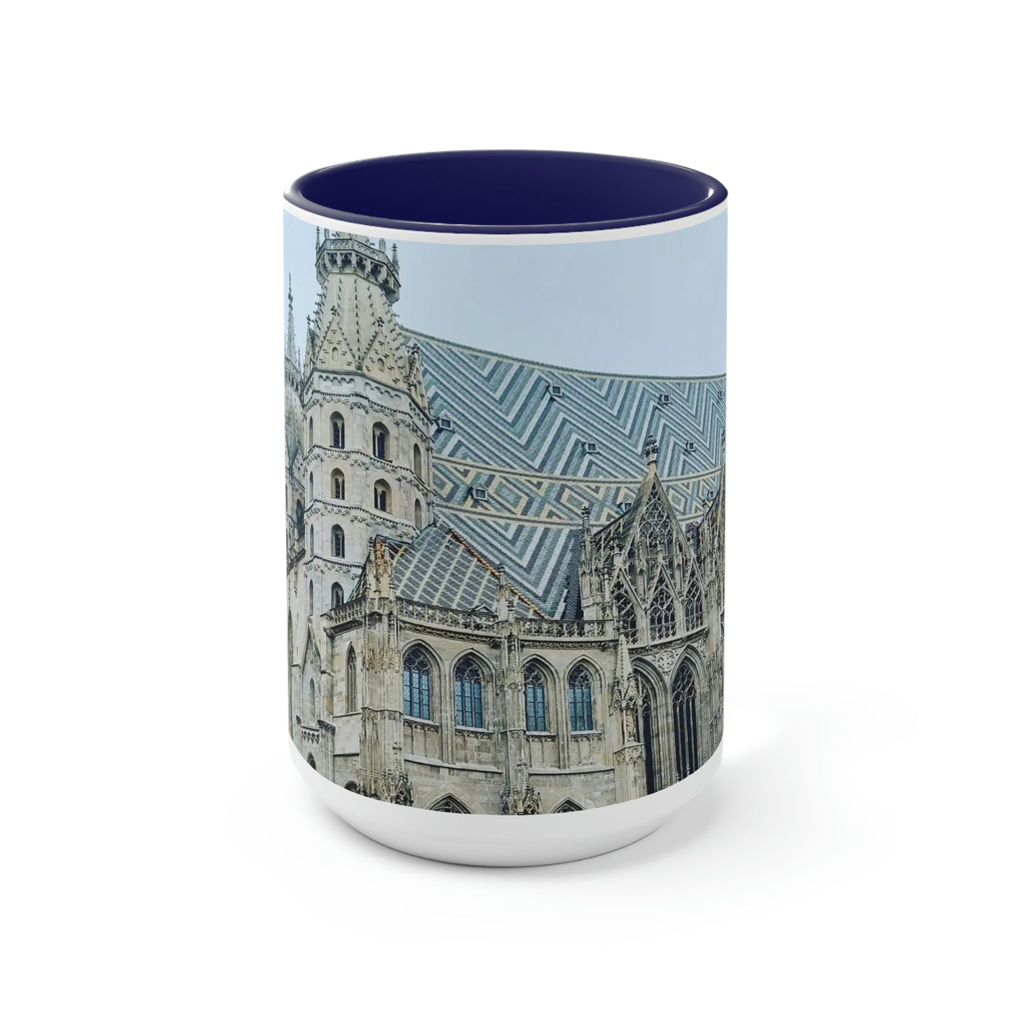 Cathédrale Saint-Étienne | Autriche | Tasses à café bicolores, 15 oz