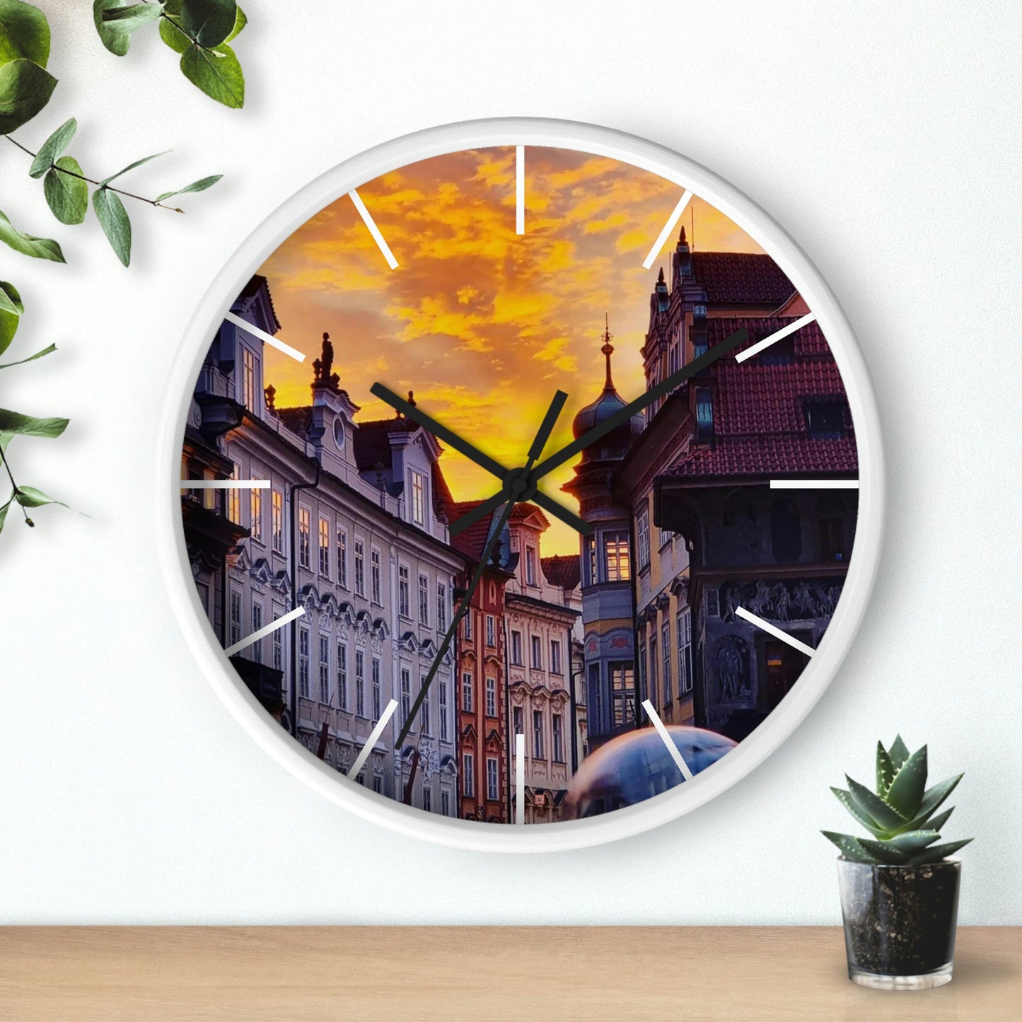 El Centro de la Ciudad | República Checa | reloj de pared