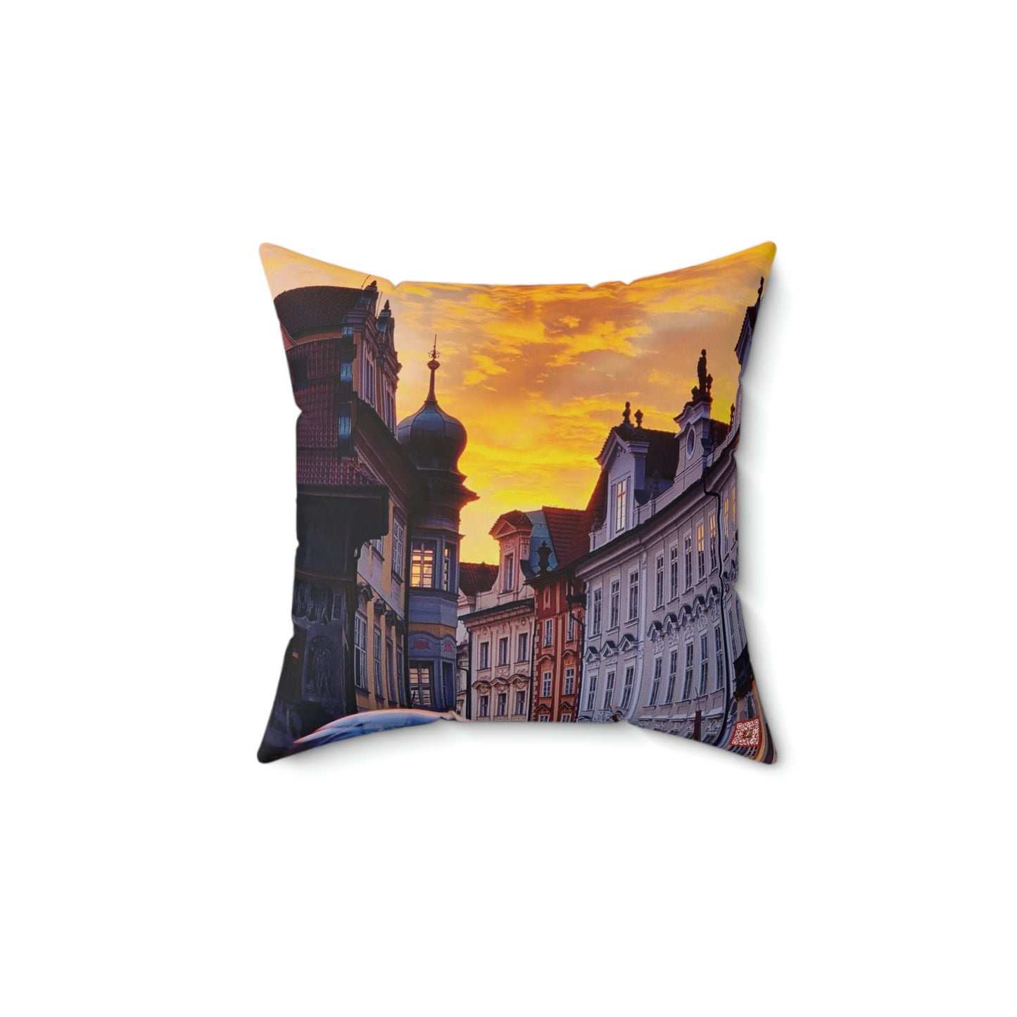 The City Center | Czech Republic | Spun Polyester Square Pillow