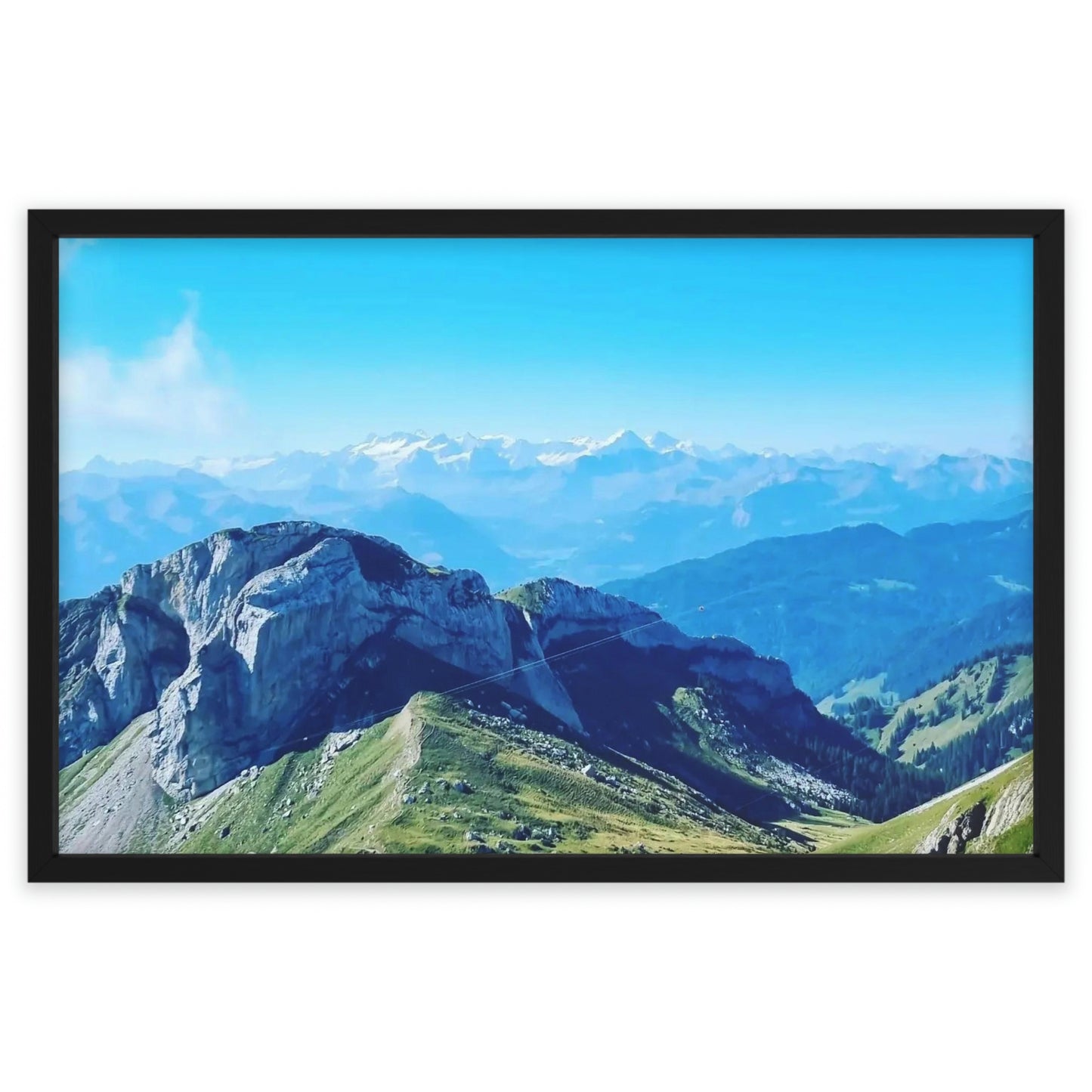 The Mt. Pilatus View | Switzerland | Framed Poster - All sizes