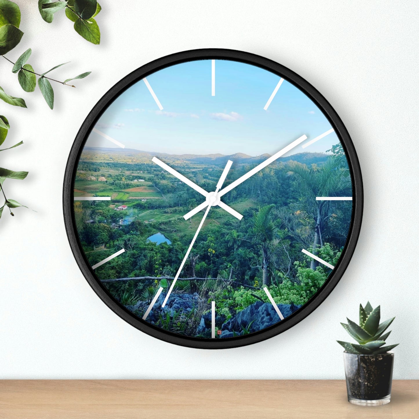 Viñales from above | Cuba | Wall clock